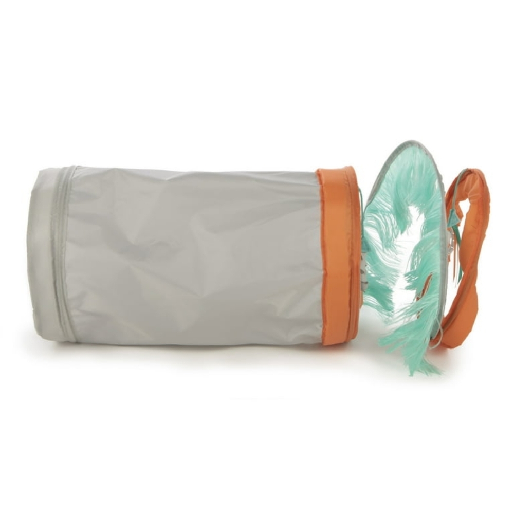 SmartyKat Fringe Frenzy Spring-Ended Collapsible Cat Activity Tunnel with Fringe